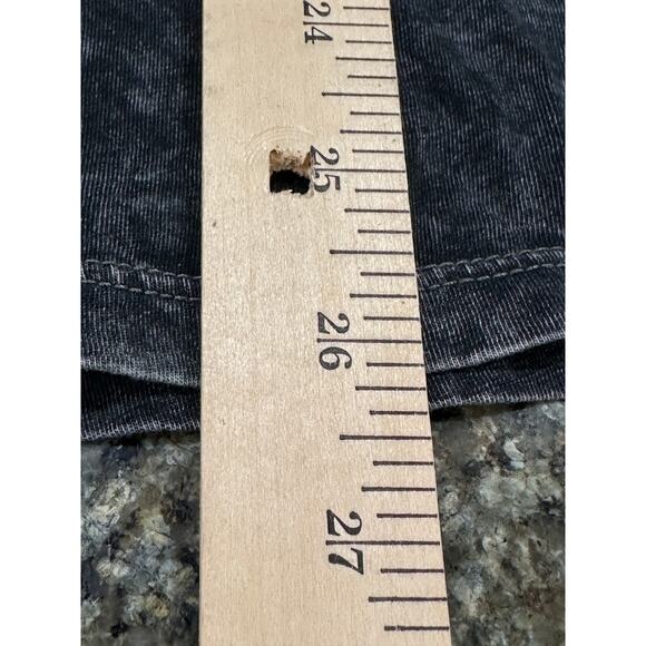 Daytrip Long Sleeve Tee Size L Gray Eagle Rhinestone 100% Cotton VNeck Grunge - Picture 5 of 9